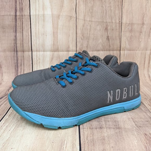 NOBULL Shoes - NOBULL Grey/Blue Trainers Unisex W7.5 / M6